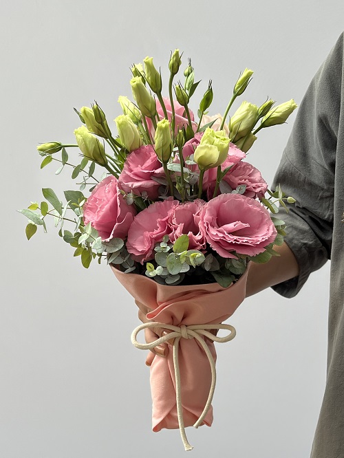 Haruka - Buquê de Lisianthus Rosa